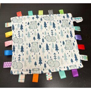 Mary Meyer Taggies Signature Collection Baby Lovey Blanket Bear & Tree Print